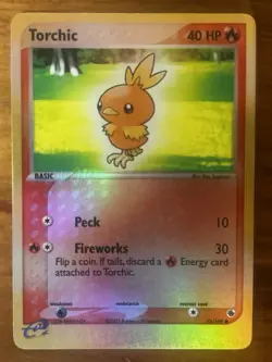 Pokemon TCG Torchic 73/109 Ruby & Sapphire Reverse Holo 2003 English 40 HP - Image 1