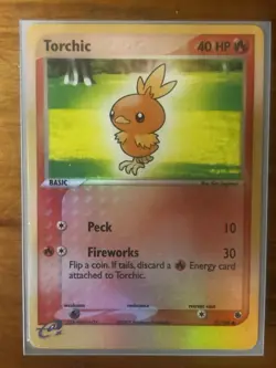 Pokemon TCG Torchic 73/109 Ruby & Sapphire Reverse Holo 2003 English 40 HP - Image 3