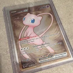 Pokemon TCG Mew ex 205/165 SV 151 Hyper Rare Full Art Holo (metal card) - Image 1