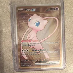 Pokemon TCG Mew ex 205/165 SV 151 Hyper Rare Full Art Holo (metal card) - Image 2