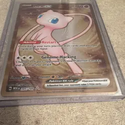 Pokemon TCG Mew ex 205/165 SV 151 Hyper Rare Full Art Holo (metal card) - Image 3