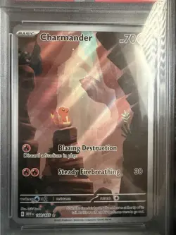 Pokemon TCG Charmander 168/165 SV Scarlet & Violet 151 Holo PSA 8 English - Image 2