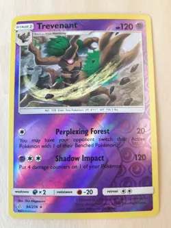 TREVENANT-POKEMON COSMIC ECLIPSE-REVERSE HOLO RARE- 94/236 - Image 1