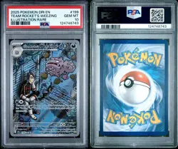 Pokemon 2025 Team Rockets Weezing 199/182 IR Destined Rivals GEM MINT PSA 10 - Image 1