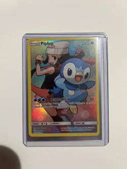 Pokemon TCG Piplup 239/236 Cosmic Eclipse Secret Rare Full Art Holo EN 2019 - Image 1