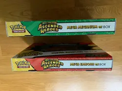 NEW SEALED Pokemon Ascended Heroes Mega Emboar ex Box & Mega Meganium ex Box - Image 4