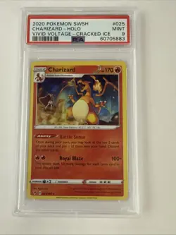 2020 Pokemon SWSH Vivid Voltage Charizard Promos Holo #025/185 🔥 PSA 9 🔥 - Image 1