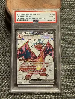 Pokemon TCG Charizard EX SVP056 Black Star Holo PSA 9 - Image 1