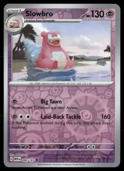 Slowbro 080/165 Uncommon 151 Pokemon Reverse Holo NM - Image 1