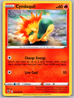 Cyndaquil Common SWSH10: Astral Radiance 023/189 NM - Pokemon TCG! - Image 1