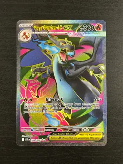 Phantasmal Flames Mega Charizard X EX Holo Secret Rare SIR #109/94 c-1 - Image 1