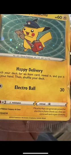 🌀SEALED POKEMON SPECIAL DELIVERY PIKACHU SWSH074 BLACK STAR PROMO🌀 - Image 2