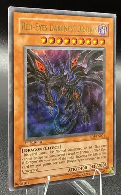 Yu-Gi-Oh! TCG Red-Eyes Darkness Dragon SD1-EN001 1st Edition FOIL - Image 2