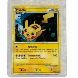 Pokemon TCG 2010 Holo Rare Black Star Promo Pikachu Card HGSS03 - Image 1