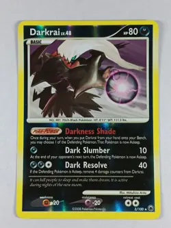 Pokemon Darkrai 3/100 Rare Majestic Dawn Reverse Holo Card 2008 - Image 1