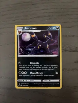 Pokemon TCG Umbreon SWSH129 Black Star Promo Card Cosmos Holo NM / M English - Image 1