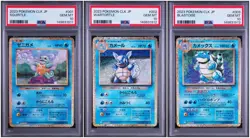 PSA 10 Squirtle Wartortle Blastoise Classic Pokemon Card Sequential Set - Image 1
