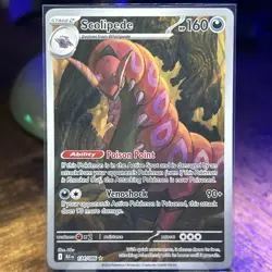Pokemon Scolipede TCG Black Bolt Illustration Rare Holo Card 134/086 NM - Image 1