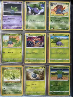 Pokemon Card Species Set Lot - 9x Unique Cards / Oddish Family 5 - Image 1