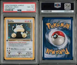 Snoarlax Jungle 1sr Edition PSA 8 Holo Pokemon Card TCG - Image 3