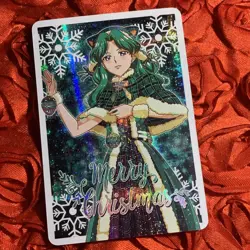 SAILOR NEPTUNE Sailor MOON SPECIAL WAIFU GIRL Holo Merry Christmas Anime Card - Image 1