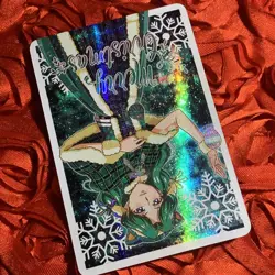 SAILOR NEPTUNE Sailor MOON SPECIAL WAIFU GIRL Holo Merry Christmas Anime Card - Image 3