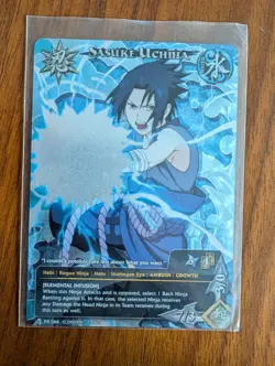 Bandai Naruto CCG Sasuke Uchiha PR 068 Foil Promo Ninja Card English 2007 - Image 1