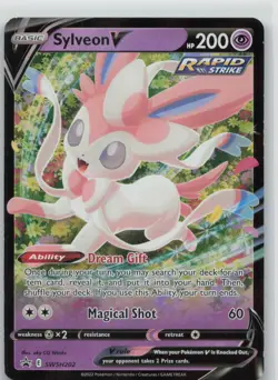 Sylveon V Holo Promo SWSH: Sword & Shield Promo Cards SWSH202 NM - Image 1