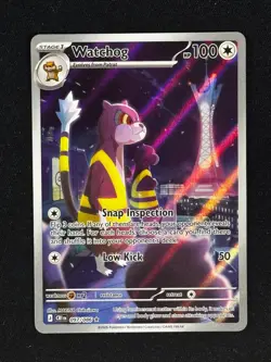 Pokemon Watchog 097/086 Me04: Chaos Rising Holo (NM Pack Fresh) - Image 1
