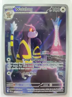 Pokemon Watchog 097/086 Illustration Rare ME02: Chaos Rising - Image 1