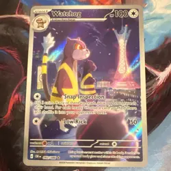 Pokemon TCG Watchog 097/086 Chaos Rising Illustration Rare Near Mint - Image 1