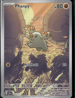 Phanpy Pokemon Surging Sparks 205/191 Illustration Rare NM - Image 1