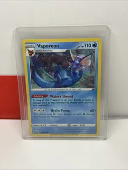 Pokemon TCG Vaporeon SWSH072 Black Star Promo Sword & Shield Promo Holo MINT - Image 1