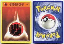 Fighting Energy 97/102 Common Base Set Shadowless Pokemon 1st Edition DMG - Image 3