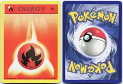 Fire Energy 98/102 Common Base Set Shadowless Pokemon 1st Edition DMG - Image 3