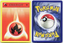 Fire Energy 98/102 Common Base Set Shadowless Pokemon 1st Edition NM - Image 3