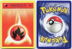Fire Energy 98/102 Common Base Set Shadowless Pokemon 1st Edition NM/LP - Image 3