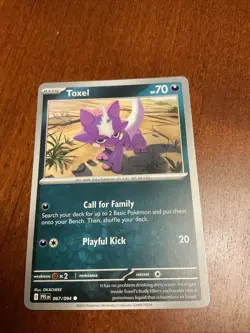 Toxel 067/094 Phantasmal Flames Regular Pokemon TCG Card - Image 1