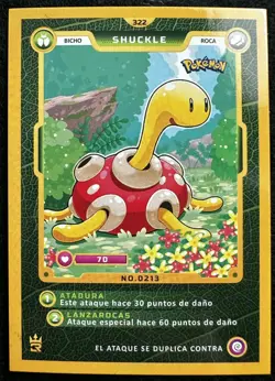 SHUCKLE - POKEMON MASTER JOURNEY 3R ELEMENTOS CCG CARD - Image 1
