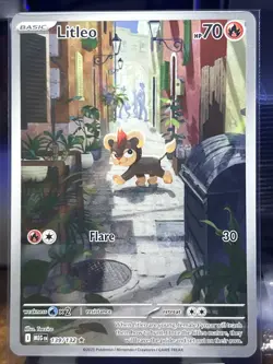 Pokemon TCG Litleo IR 139/132 Illustration Rare NM Condition Mega Evolution - Image 1