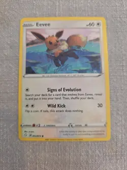 Pokemon TCG Eevee Shining Fates 052/072 Regular Common Card NM 2021 - Image 1