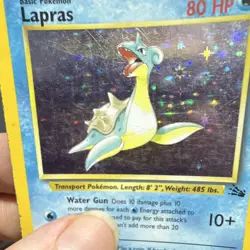 Pokemon TCG Lapras 10/62 Fossil Holo Rare Unlimited WOTC 1999 ENG 80 HP - Image 4