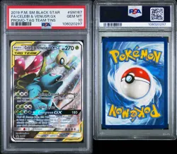 PSA 10 GEM 2019 POKEMON BLACK STAR PROMO #SM167 CELEBI VENUSAUR GX TAG TEAM HOLO - Image 3