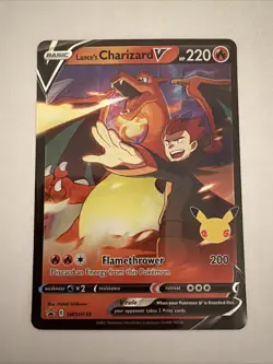 Lance's Charizard V SWSH133 Promo Holo 25th Anniversary Pokemon NM - Image 1