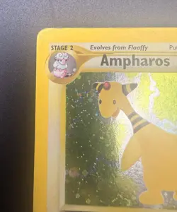 2001 Pokemon, Neo Revelation, #1/64 Ampharos, Holo Rare - Image 5