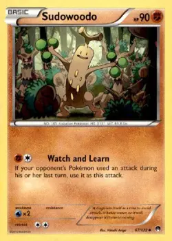 Sudowoodo 67/122 Uncommon BREAKpoint Pokemon Near Mint - Image 1