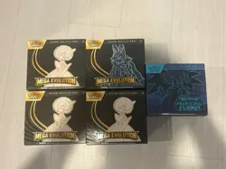 Pokemon Phantasmal Flames, Mega EV ETB Opened NO PACKS OR PLAYER GUIDE (5 ETBs) - Image 1