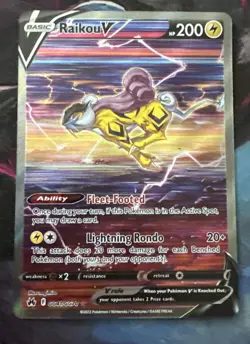Raikou V GG41/GG70 Pokemon Crown Zenith Full Art Ultra Rare NM - Image 1