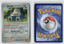 Snorlax #143/165 Sv Scarlet & Violet 151 Uncommon Reverse Holo Pokemon TCG NM - Image 3