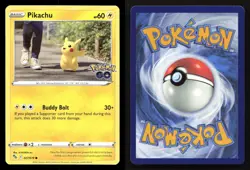 Pikachu 027/078 Pokemon GO NM/M Pokemon - Image 3